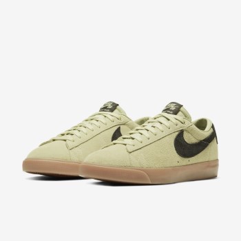 Nike SB Blazer Low GT - Férfi Deszkás Cipő - Olivazöld/Olivazöld/Világos Barna/Fekete